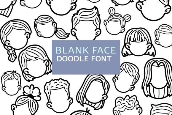 Blank Face Doodle: A Playful Typeface for Digital Creativity