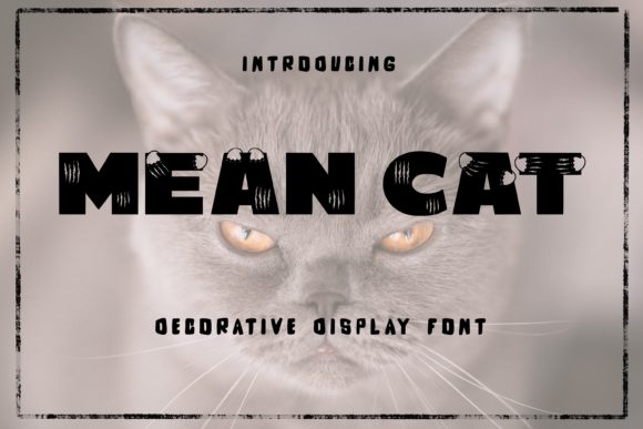 Bring Your Creations to Life with the Mean Cat Font