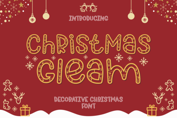 Christmas Gleam: A Festive Font for Holiday Web Designs