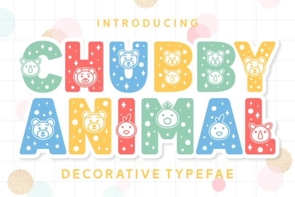 Chubby Animal Font for Web Design and Branding