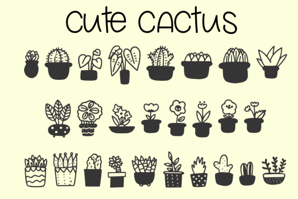 Cute Cactus: A Playful Typeface for Creative Projects