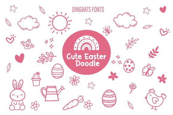 Cute Easter Doodle Font for Digital Creatives