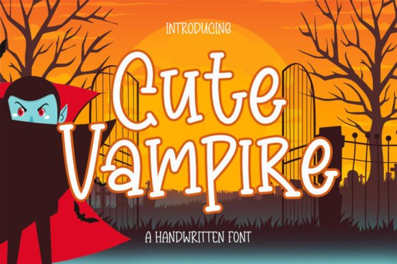 Cute Vampire Font for Web Design