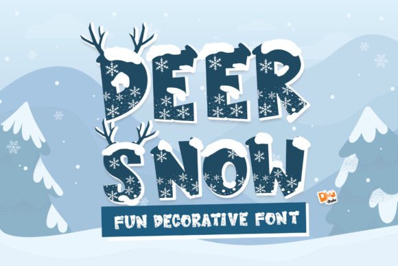 Deer Snow: A Decorative Font for Creative Projects