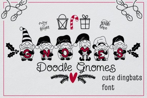 Doodle Gnomes Font for Festive Editorial Design