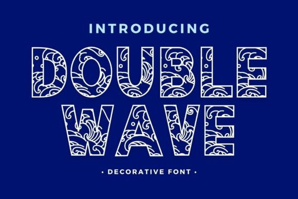 Double Wave: A Decorative Font for Bold Visual Statements