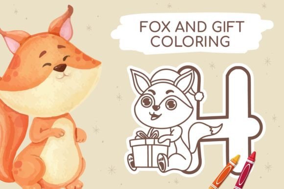 Fox and Gift Coloring Font Review