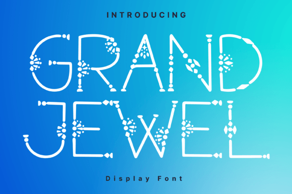 Grand Jewel: A Whimsical Font for Editorial Elegance