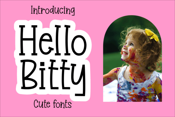 Hello Bitty: A Playful Serif Font for Small Business Branding