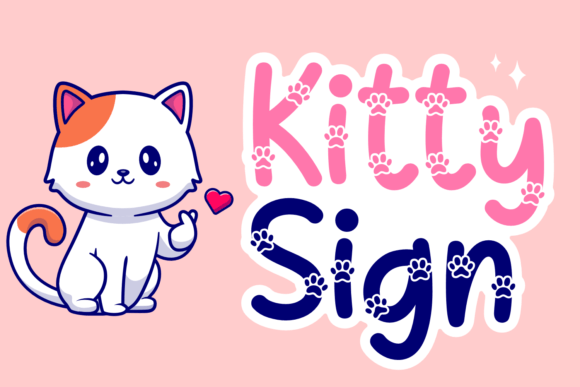 Kitty Sign: A Cuteness-Filled Font for Handmade Creations
