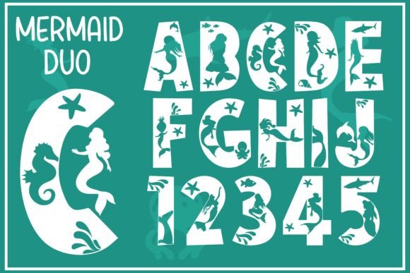 Mermaid Duo Font for Handmade Creations