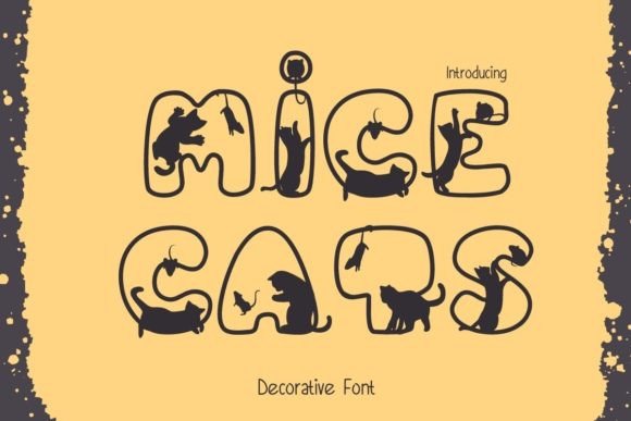 Mice Cats Font for Business Branding