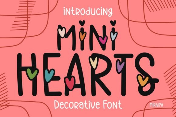 Mini Hearts Font for Engaging Visual Campaigns