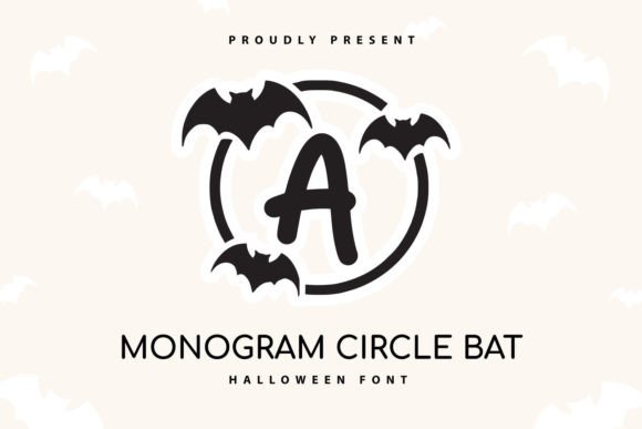 Monogram Circle Bat: A Spooky Font for Clear, Engaging Campaigns