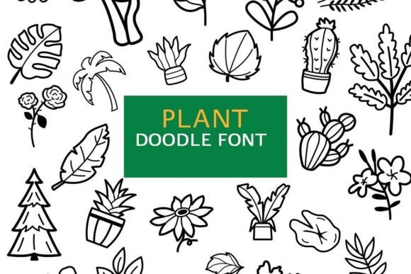 Plant Doodle: A Playful Typeface for Creative Projects