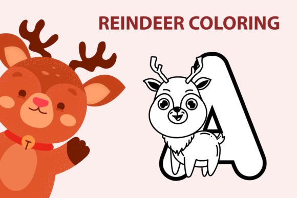 Reindeer Coloring Font for Holiday Campaigns