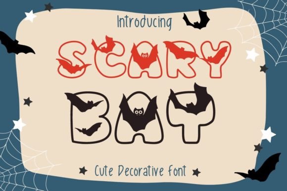 Scary Bat: A Playful Font for Halloween and Horror-Themed Designs