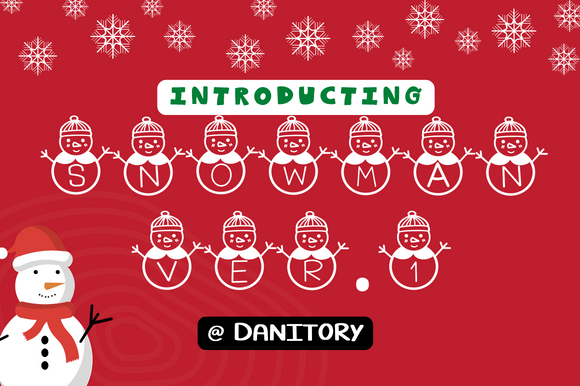 Snowman Version One Font Review for Holiday Campaigns